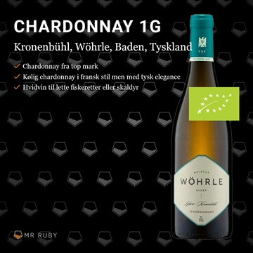 2024 Chardonnay, Lahrer Kronenbühl, Weingut Wöhrle, Baden, Tyskland